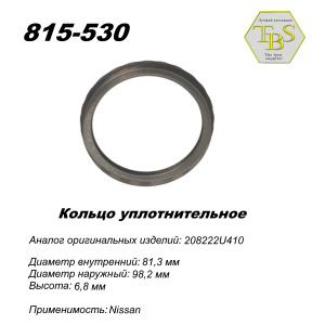 Кольцо глушителя уплотнительное, спеченное