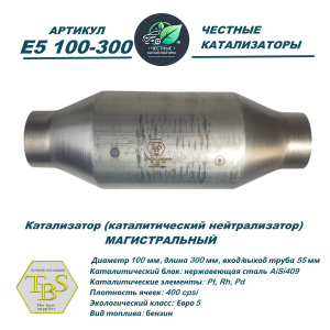 Каталитический нейтрализатор E5 100-300
