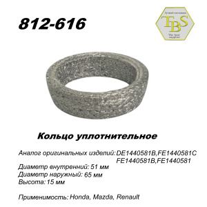 Кольцо глушителя уплотнительное