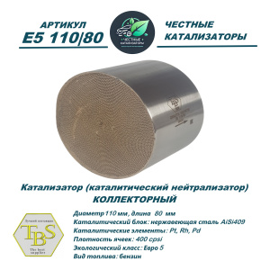 Каталитический нейтрализатор E5 110/80