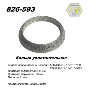 Кольцо глушителя уплотнительное